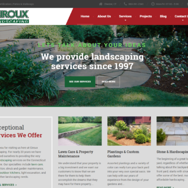 Web Design for Giroux Landscaping